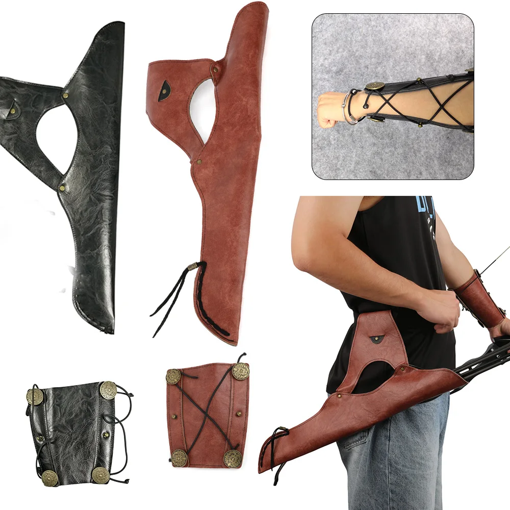 Archery PU Arm Guard Quiver L/R Hand Longbow Recurve Traditional Bow Shooting Hunting Arrow Bag Adjust Waist Belt Arm Protect
Archery PU Arm Guard Quiver L/R Hand Longbow Recurve Traditional Bow Shooting Hunting Arrow Bag Adjust Waist Belt Arm Protect