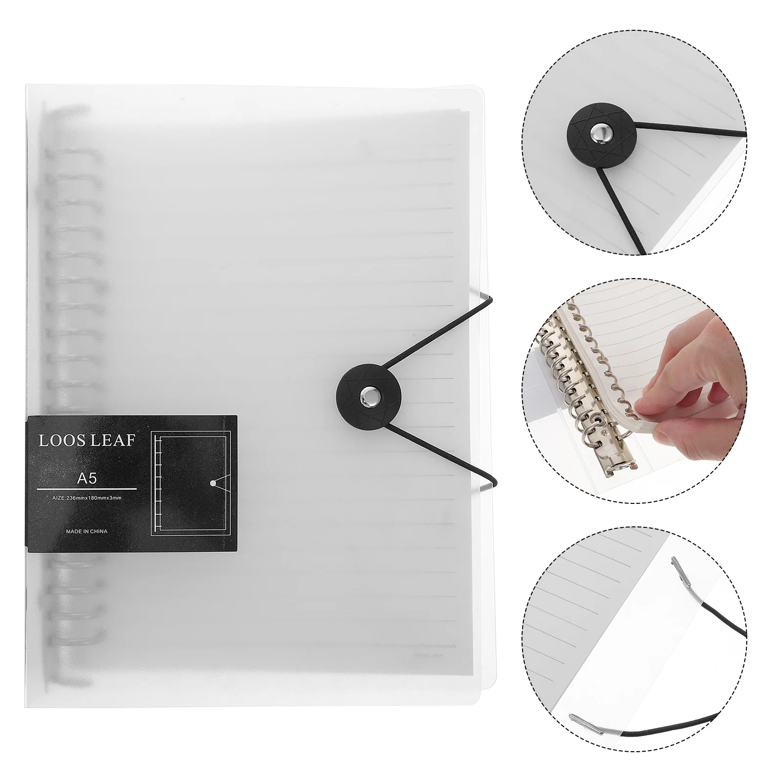 Refillable Notepad 360 Degree Binder White Paper Planner Writing Notebook for Students Office Travel Sketch Gifts
Refillable Notepad 360 Degree Binder White Paper Planner Writing Notebook for Students Office Travel Sketch Gifts