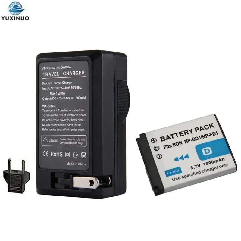 1000mAh NP-BD1 NP-FD1 NPBD1 NPFD1 Camera Battery + AC Charger for Sony DSC T2 T3 T300 TX1 T900 T900B T700 T500 T200 T90 T300 T77
1000mAh NP-BD1 NP-FD1 NPBD1 NPFD1 Camera Battery + AC Charger for Sony DSC T2 T3 T300 TX1 T900 T900B T700 T500 T200 T90 T300 T77