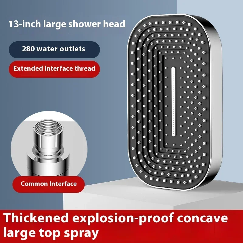 Adjustable Water-saving Supercharged ShowerHead New Square Large Panel Shower Head Massage Spa household Bathroom Accessories
Adjustable Water-saving Supercharged ShowerHead New Square Large Panel Shower Head Massage Spa household Bathroom Accessories