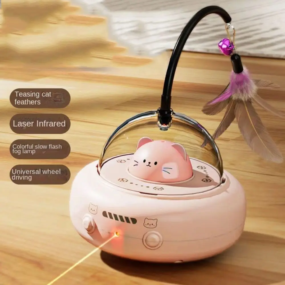 Red Dot Laser Intelligent Interactive Cat Toy Obstacle Avoidance with Rainbow Light Feather Cat Teaser Toy Automatic Standby
Red Dot Laser Intelligent Interactive Cat Toy Obstacle Avoidance with Rainbow Light Feather Cat Teaser Toy Automatic Standby