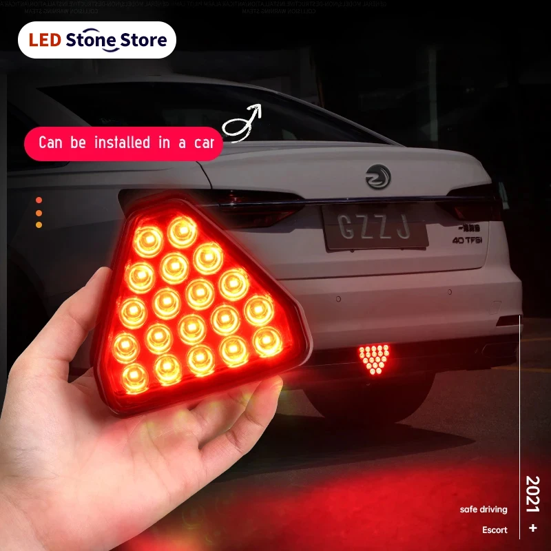 YUSATAN LED Car Brake Tail Light Triangle Red Reversing Stop Flash Warning Fog Lights Anti-collision Auto Singal Lamp 12v New
YUSATAN LED Car Brake Tail Light Triangle Red Reversing Stop Flash Warning Fog Lights Anti-collision Auto Singal Lamp 12v New