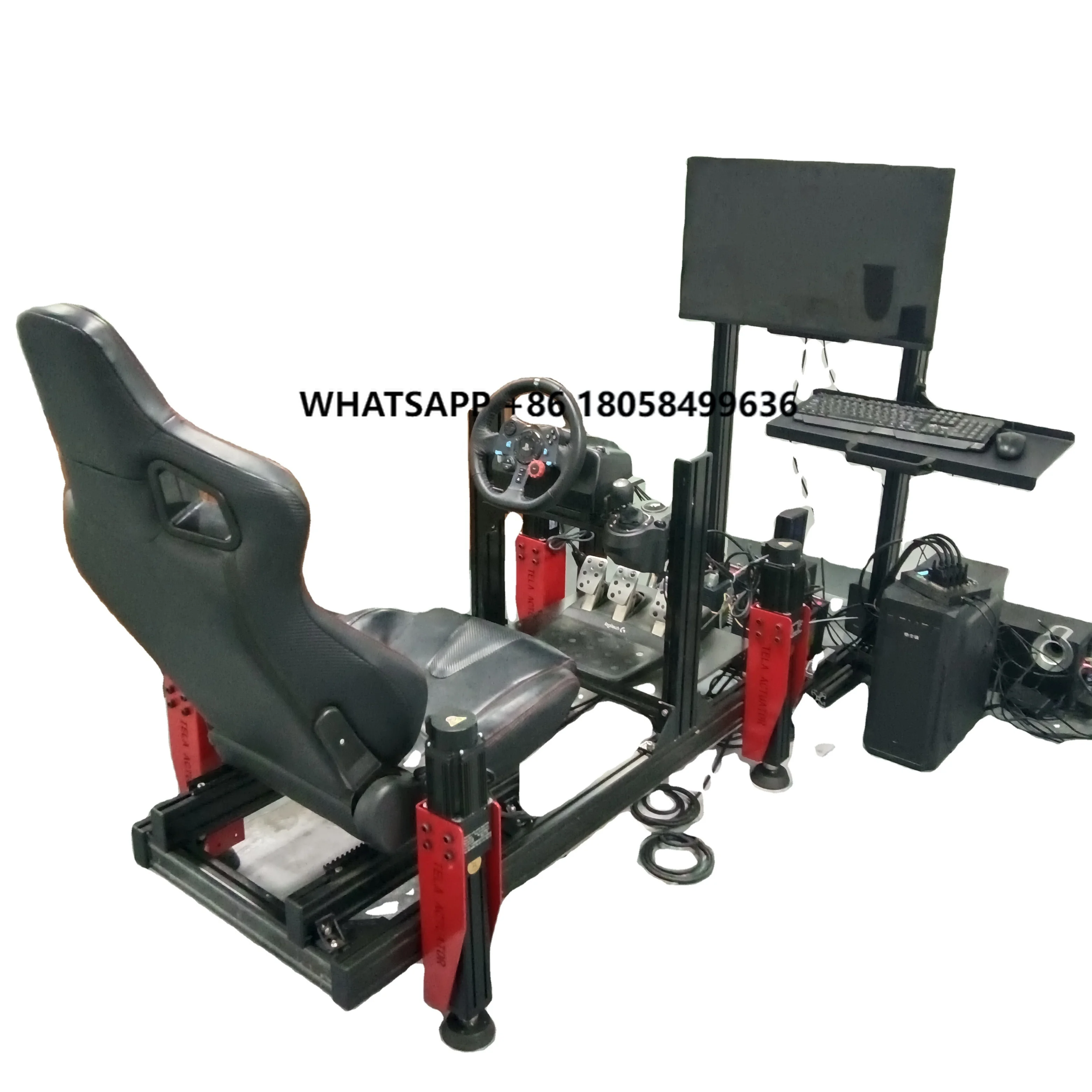 4DOF Car Driving Training Simulator with 750W Each Servo Motor Actuator and Motion Controller
4DOF Car Driving Training Simulator with 750W Each Servo Motor Actuator and Motion Controller