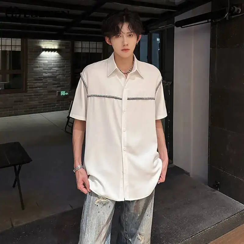 LUZHEN 2026 Summer Embroidery Outline Short Sleeve Shirts Men's Handsome Elegant Loose Casual Clothes Trendy Male Tops JY6536
LUZHEN 2026 Summer Embroidery Outline Short Sleeve Shirts Men's Handsome Elegant Loose Casual Clothes Trendy Male Tops JY6536