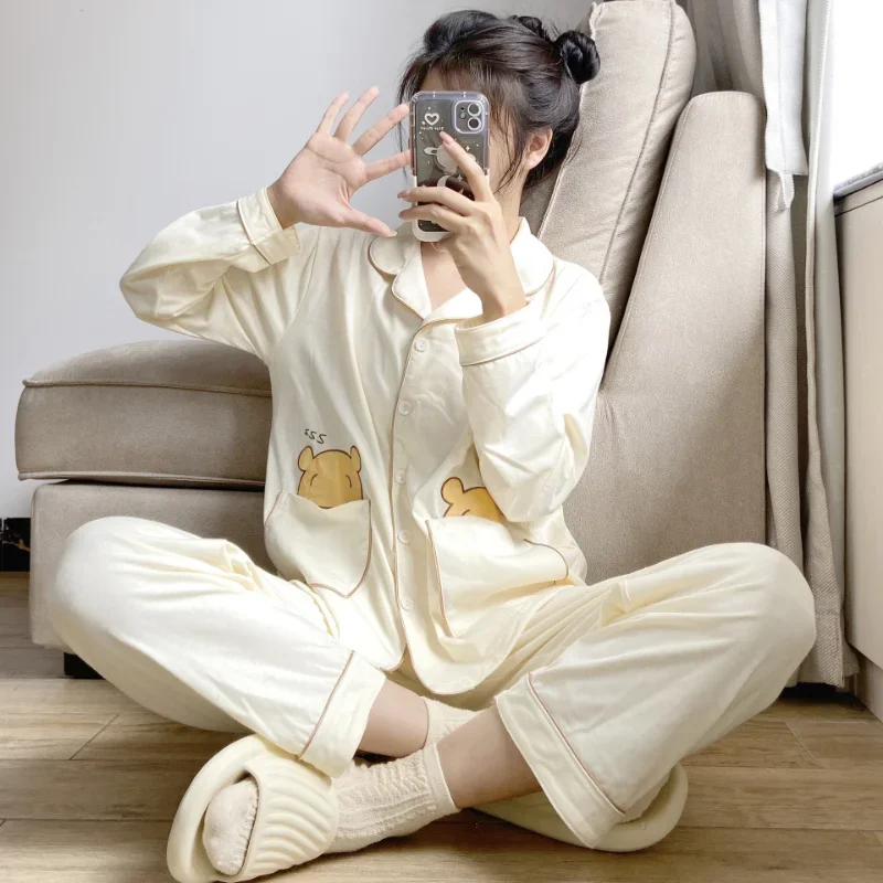 New Winnie the Pooh pajamas autumn pure cotton casual loose loungewear women's pajamas Sanrio two-piece silk pajamas women's
New Winnie the Pooh pajamas autumn pure cotton casual loose loungewear women's pajamas Sanrio two-piece silk pajamas women's