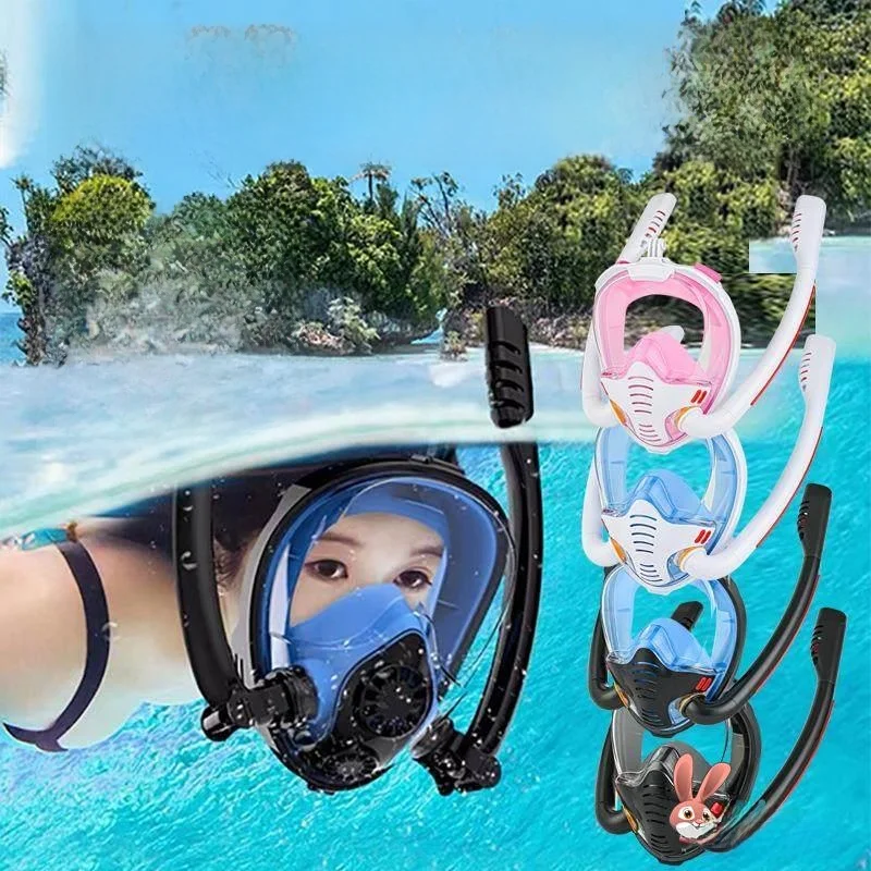 Swimming Goggles Diving Breathable Oxygen Mask Full Face Waterproof Anti-Fog Professional Protection Underwater Can Be Used
Swimming Goggles Diving Breathable Oxygen Mask Full Face Waterproof Anti-Fog Professional Protection Underwater Can Be Used