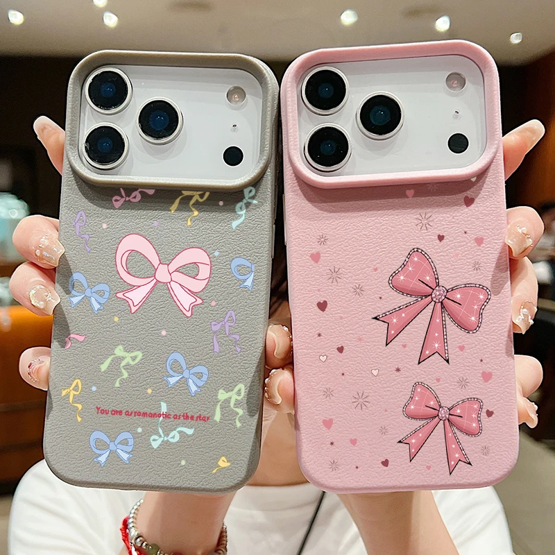 Pink Bowknots Print Case For iPhone 17 Pro Max Luxury Leather Texture Silicone Cover For iPhone 16 15 14 13 Pro Max 11 17e 16e
Pink Bowknots Print Case For iPhone 17 Pro Max Luxury Leather Texture Silicone Cover For iPhone 16 15 14 13 Pro Max 11 17e 16e