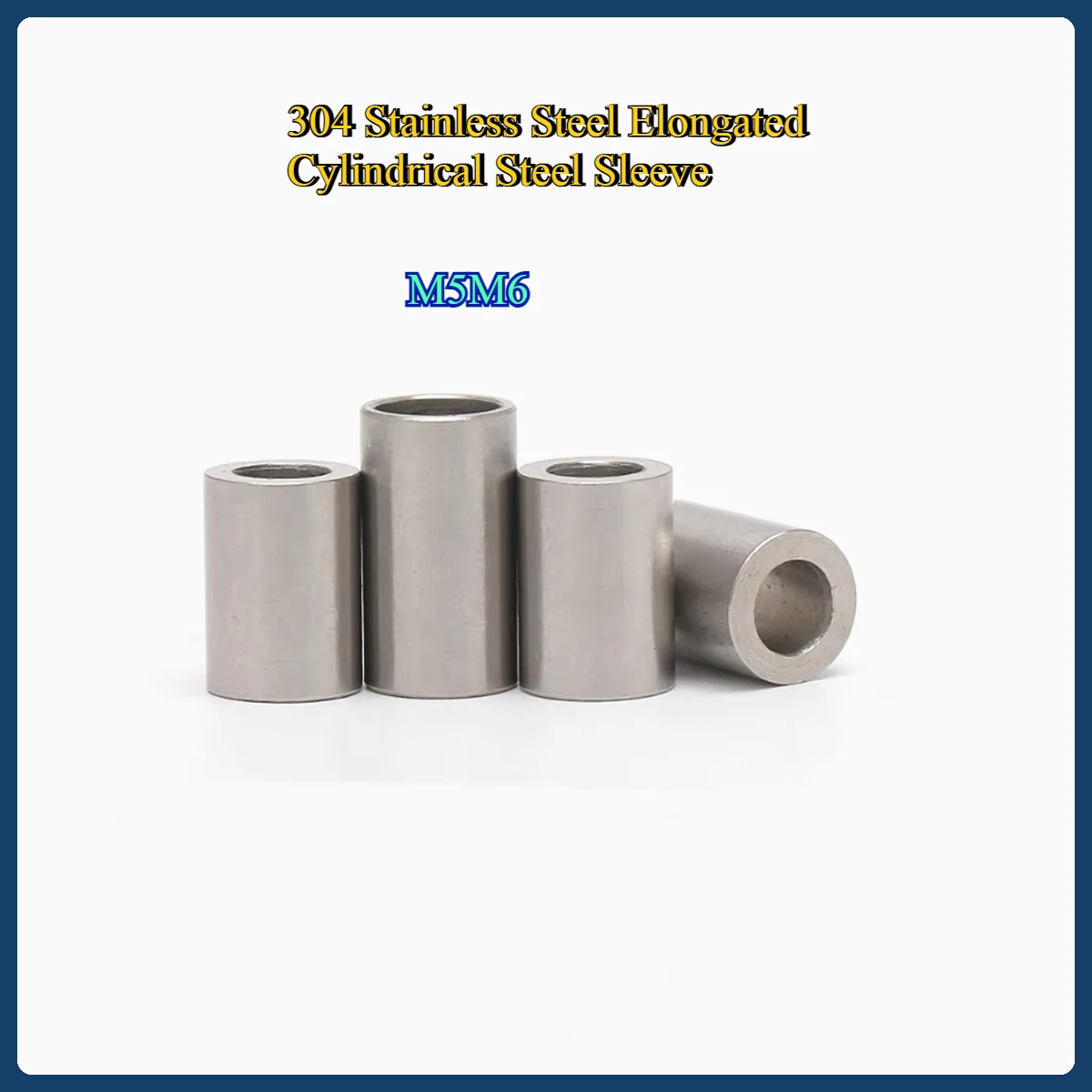 M5m6 304 Stainless Steel Elongated Cylindrical Steel Sleeve, Hollow Toothless Bushing M5m6
M5m6 304 Stainless Steel Elongated Cylindrical Steel Sleeve, Hollow Toothless Bushing M5m6