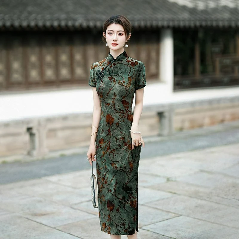 Fashion Women Vintage Party Cheongsam Chinese Dress Qipao Ethnic Style Streetwear Vintage Women Clothes Vintage Clothing S86
Fashion Women Vintage Party Cheongsam Chinese Dress Qipao Ethnic Style Streetwear Vintage Women Clothes Vintage Clothing S86