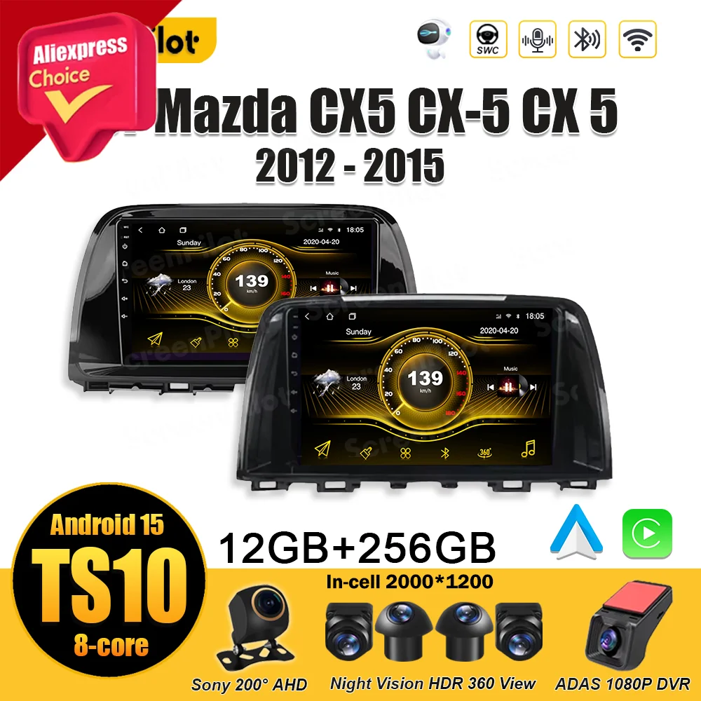 For Mazda CX5 CX-5 CX 5 2012 - 2015 Android 15 Car Radio GPS Navigation Multimedia Video Player Wireless Android Auto 8 Core RDS
For Mazda CX5 CX-5 CX 5 2012 - 2015 Android 15 Car Radio GPS Navigation Multimedia Video Player Wireless Android Auto 8 Core RDS