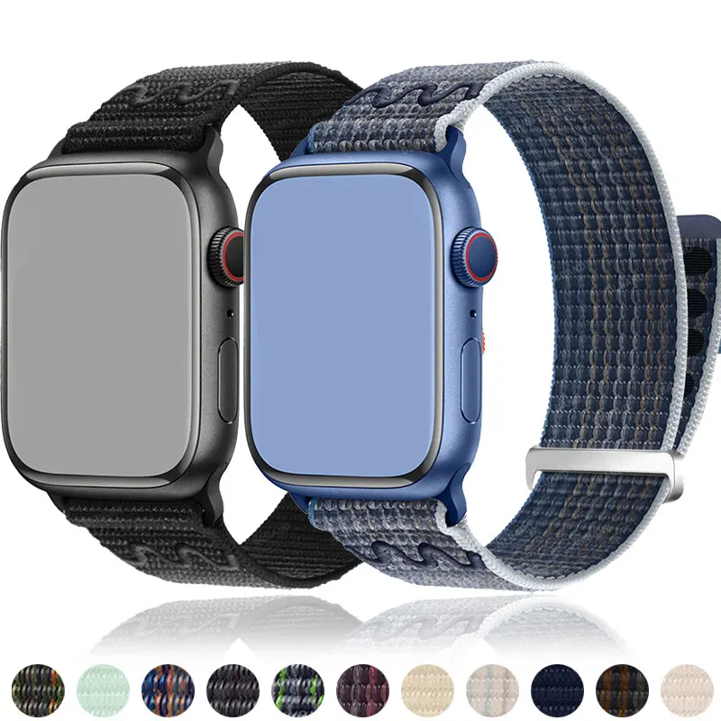 Nylon Strap For Apple Watch Ultra Band 38mm 40mm 41mm 42mm 44mm 45mm 49mm Stretchy Braided Bracelet iWatch series 9 7 6 5 4 SE 8
Nylon Strap For Apple Watch Ultra Band 38mm 40mm 41mm 42mm 44mm 45mm 49mm Stretchy Braided Bracelet iWatch series 9 7 6 5 4 SE 8