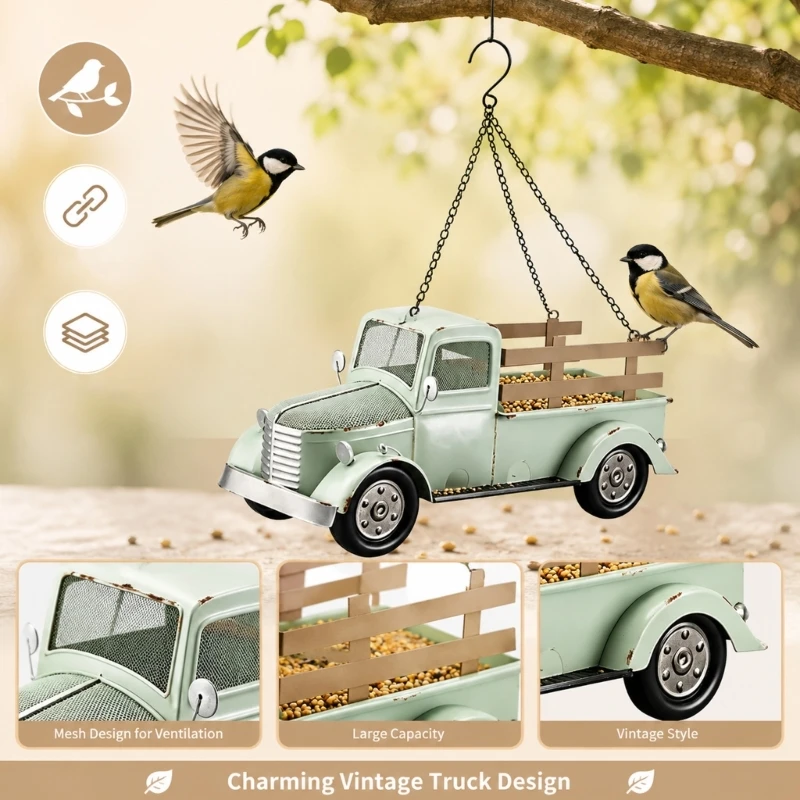 Heavy Duty Resin Hanging Wild Bird Feeder Container Outdoor Bird Feeder With Large Tray For Garden Backyard B03E
Heavy Duty Resin Hanging Wild Bird Feeder Container Outdoor Bird Feeder With Large Tray For Garden Backyard B03E
