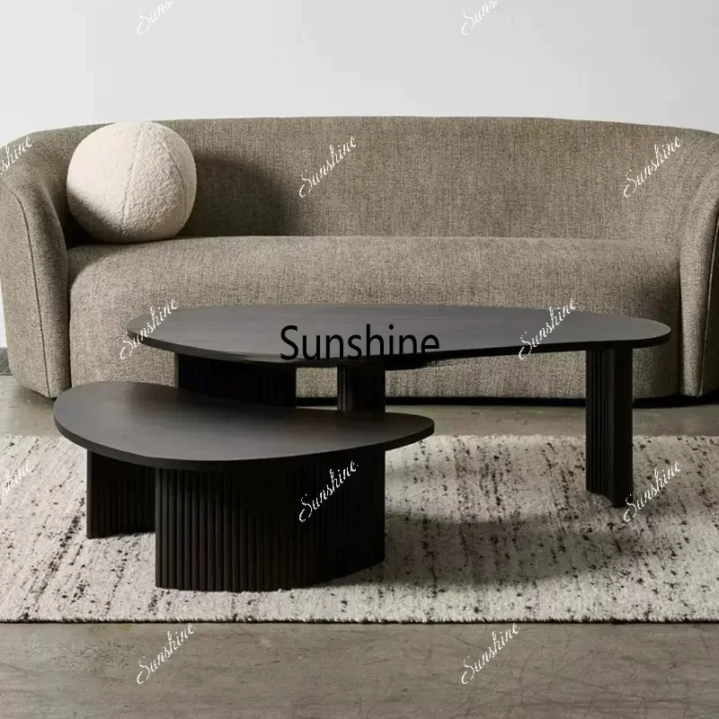 Italian minimalist black small apartment household modern height table
Italian minimalist black small apartment household modern height table