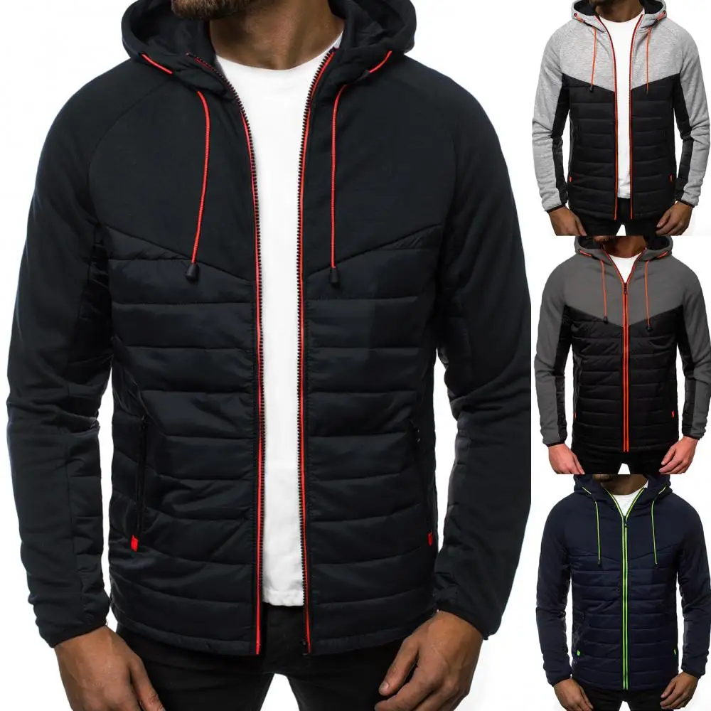 Autumn Winter Jacket Men Color Block Zipper Hooded Jackets Male Coat Casual Warm Mens Jacket Hooded Coat Men Jacket veste homme
Autumn Winter Jacket Men Color Block Zipper Hooded Jackets Male Coat Casual Warm Mens Jacket Hooded Coat Men Jacket veste homme