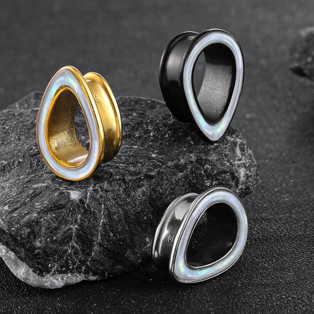 2Pcs Water droplet shape Hollow Ear Gauges Plugs Ear Tunnels Stretcher Natural Shell Beads Piercing Women Men Body Jewelry
2Pcs Water droplet shape Hollow Ear Gauges Plugs Ear Tunnels Stretcher Natural Shell Beads Piercing Women Men Body Jewelry