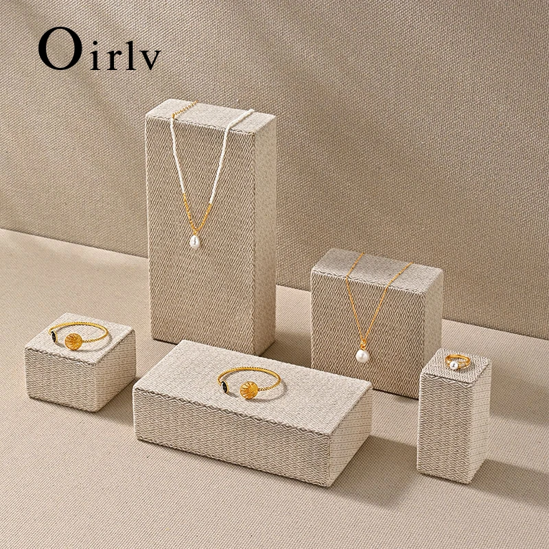 Oirlv Linen Jewelry Display Stands Affordable Luxury Bracelet Necklace Ring Display Cubes Counter Jewelry Display Racks
Oirlv Linen Jewelry Display Stands Affordable Luxury Bracelet Necklace Ring Display Cubes Counter Jewelry Display Racks