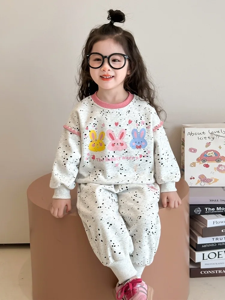 Girls' Spring Sports Sweater Suit2025New Children's Clothing Western Style Spring and Autumn Baby Casual Korean Style Two-Piece
Girls' Spring Sports Sweater Suit2025New Children's Clothing Western Style Spring and Autumn Baby Casual Korean Style Two-Piece
