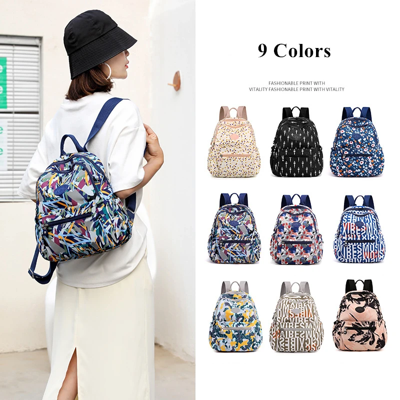 Floral Casual Backpack For Women Girl Waterproof Nylon Female Rucksack Teenager Large Capacity Student School Bag Travel Bags
Floral Casual Backpack For Women Girl Waterproof Nylon Female Rucksack Teenager Large Capacity Student School Bag Travel Bags