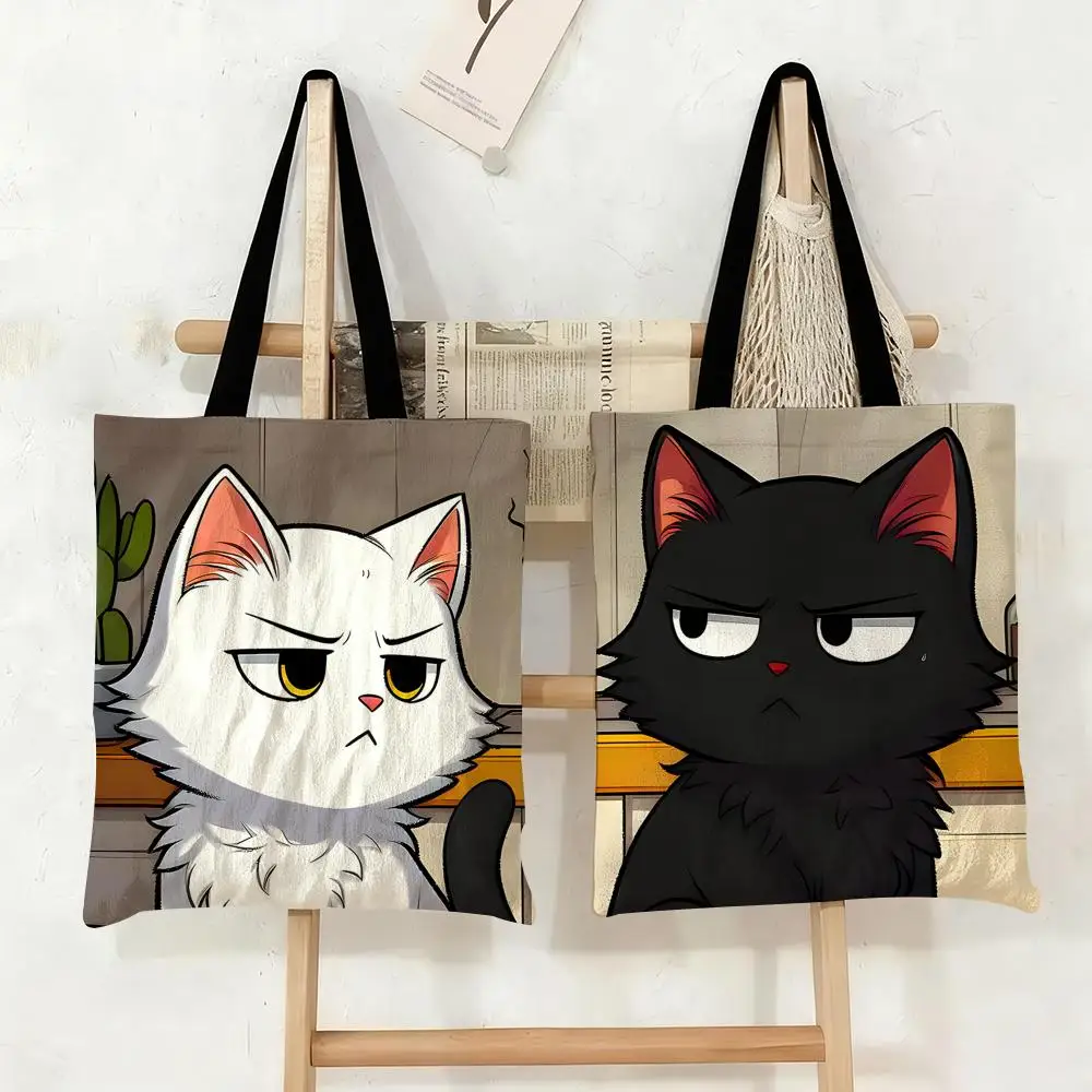 cat cartoon Storage Bags Canvas Tote Bag Large Capacity Double-Sided Print Reusable Shopping Bag Eco-Friendly Shoulder Bag
cat cartoon Storage Bags Canvas Tote Bag Large Capacity Double-Sided Print Reusable Shopping Bag Eco-Friendly Shoulder Bag