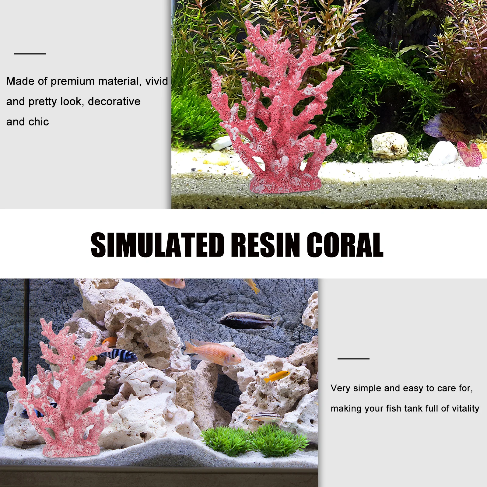 Artificial Coral Sculpture Resin Aquarium Ornament Mediterranean Style Fish Tank Decoration Lifelike Craft Tabletop Ornament
Artificial Coral Sculpture Resin Aquarium Ornament Mediterranean Style Fish Tank Decoration Lifelike Craft Tabletop Ornament