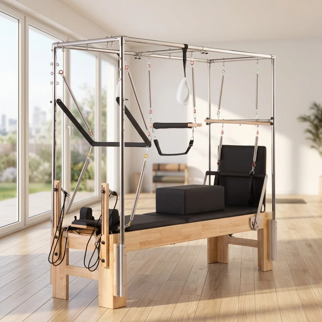 Good Sale Factory Wood Pilates Reformer Machine Full Trapeze Combination Pilates Combo Reformer
Good Sale Factory Wood Pilates Reformer Machine Full Trapeze Combination Pilates Combo Reformer