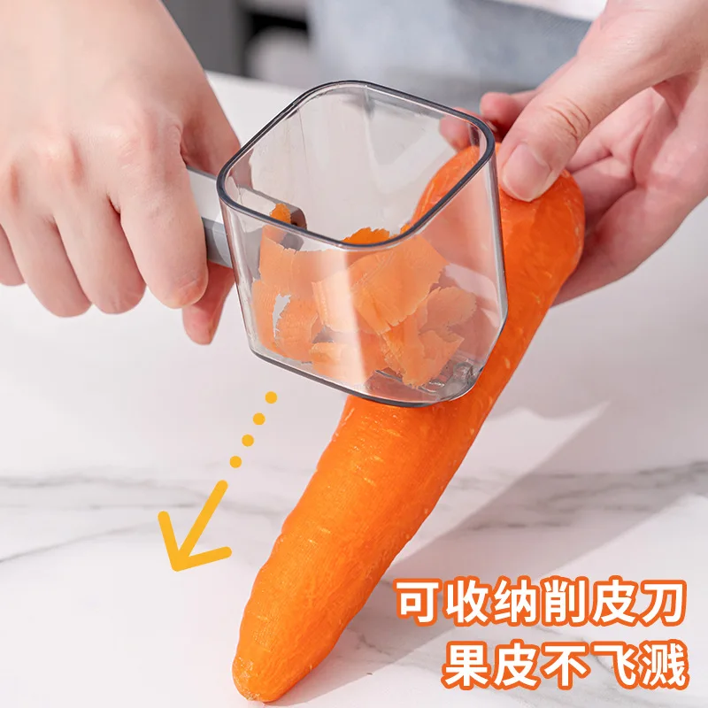 Stainless Steel Single Head Peeler for Vegetables and FruitsLong Handle Creative Paring Knife with StorageNet RedKitchen Gadgets
Stainless Steel Single Head Peeler for Vegetables and FruitsLong Handle Creative Paring Knife with StorageNet RedKitchen Gadgets