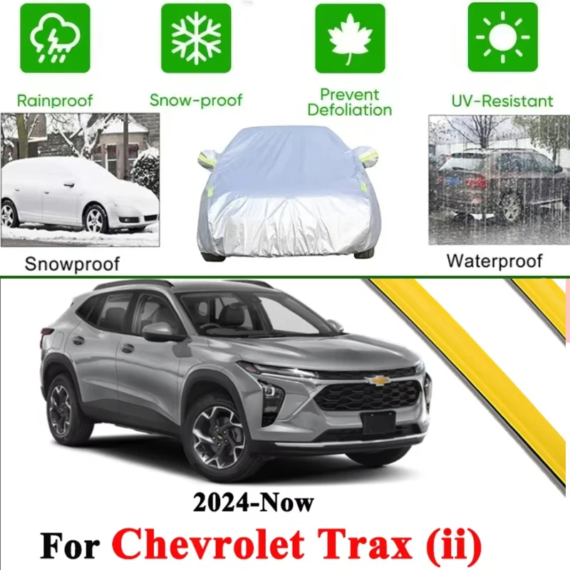 For Chevrolet Trax 2024-2026 2025 Full Car Covers Outdoor Sun Anti UV Rain Snow Dust Protection Oxford Cloth Accessories
For Chevrolet Trax 2024-2026 2025 Full Car Covers Outdoor Sun Anti UV Rain Snow Dust Protection Oxford Cloth Accessories