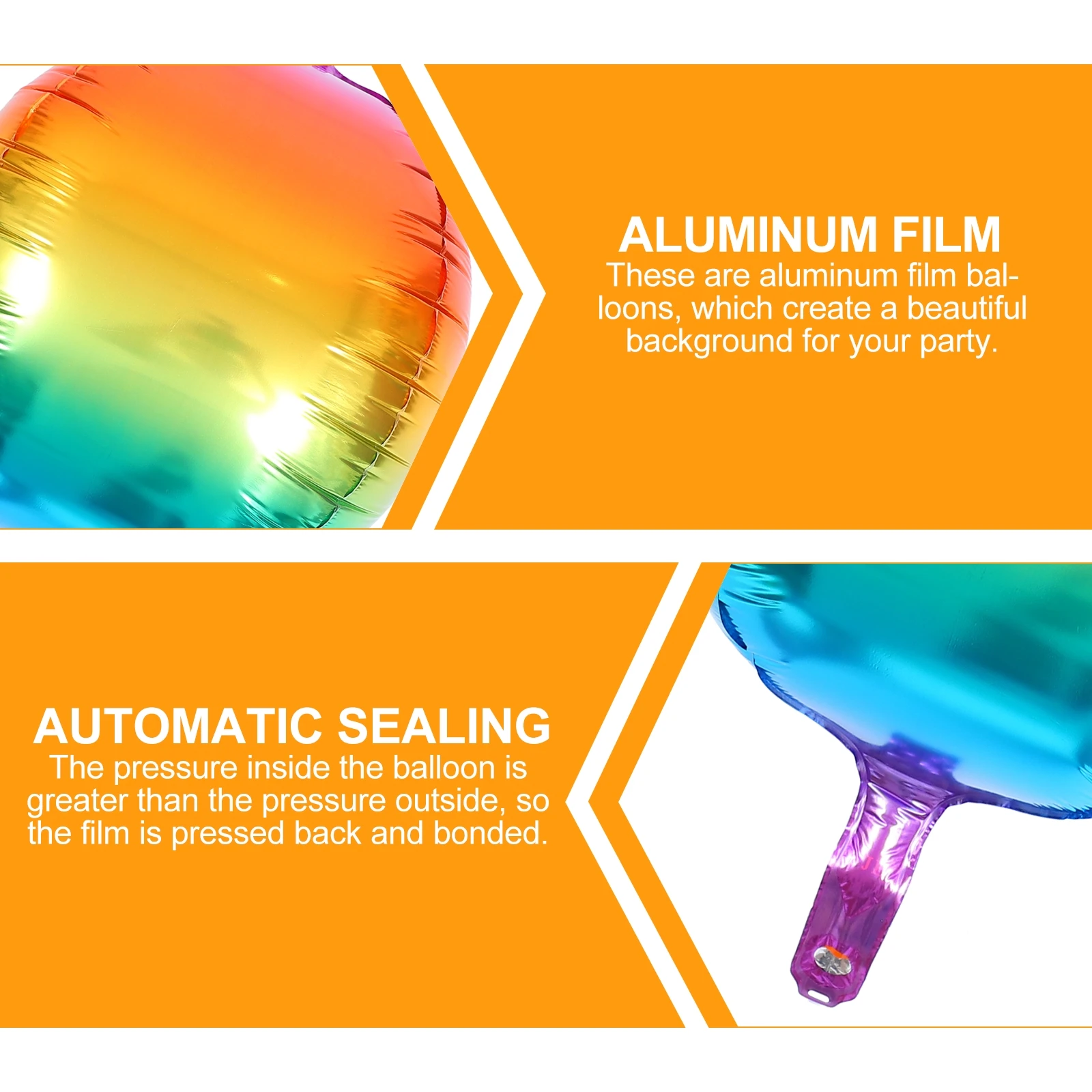 6 Pcs Aluminum Film Balloon Rainbow Gradient Balloons Iridescent Decorative Photo Props for Party Delicate Balloon Wedding
6 Pcs Aluminum Film Balloon Rainbow Gradient Balloons Iridescent Decorative Photo Props for Party Delicate Balloon Wedding
