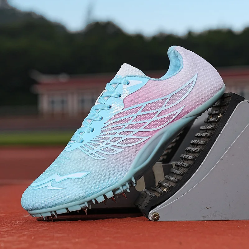 Lightweight Track and Field Shoes for Men and Women, Spikes Sneakers, Athlete, Running Training, Racing Match Sport Shoes
Lightweight Track and Field Shoes for Men and Women, Spikes Sneakers, Athlete, Running Training, Racing Match Sport Shoes