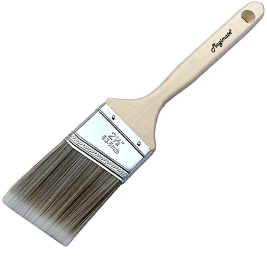 Wall Paint Brush Angled Cut-in Trim Brushes 2 1/2 Inch Medium Size for Household Touch ups and Wood Stain Application
Wall Paint Brush Angled Cut-in Trim Brushes 2 1/2 Inch Medium Size for Household Touch ups and Wood Stain Application