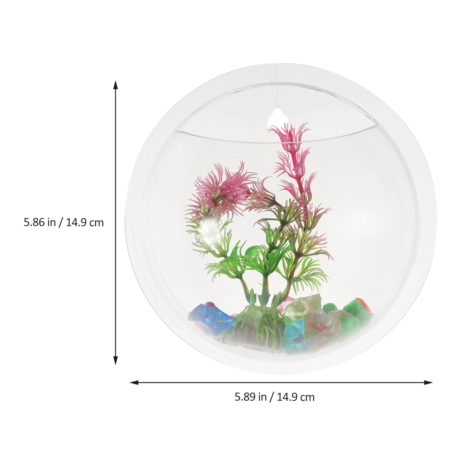Wall-Mounted Fish Tank Acrylic Vase Transparent Decorative Home Wall Planter Creative Design Vintage Style Suitable For Wedding
Wall-Mounted Fish Tank Acrylic Vase Transparent Decorative Home Wall Planter Creative Design Vintage Style Suitable For Wedding