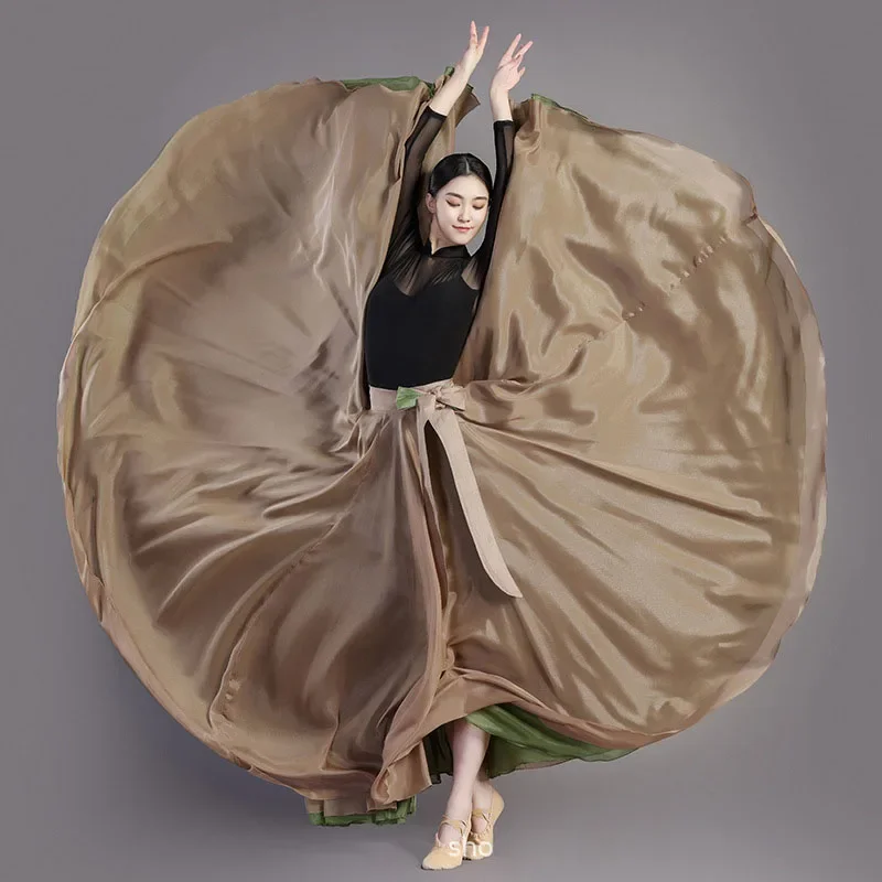 Lace up 2-layer Classical dance costume chiffon double-layer dance stage costume 720 degree swing skirt c
Lace up 2-layer Classical dance costume chiffon double-layer dance stage costume 720 degree swing skirt c