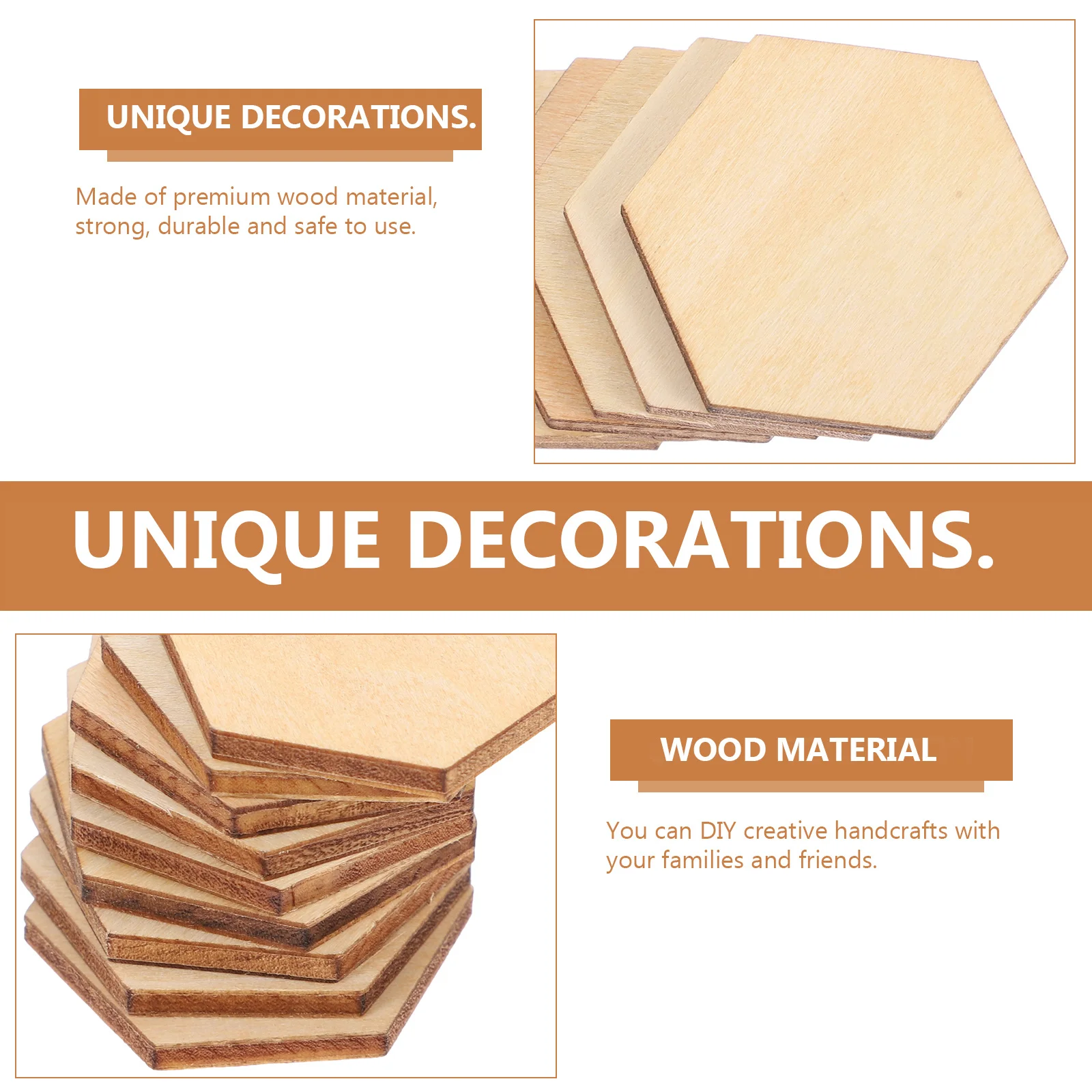 100Pcs Wooden Hexagon Cutouts Smooth Surface DIY Craft Decorations for Wedding Birthday Christmas Ornaments Wooden Shapes 
100Pcs Wooden Hexagon Cutouts Smooth Surface DIY Craft Decorations for Wedding Birthday Christmas Ornaments Wooden Shapes