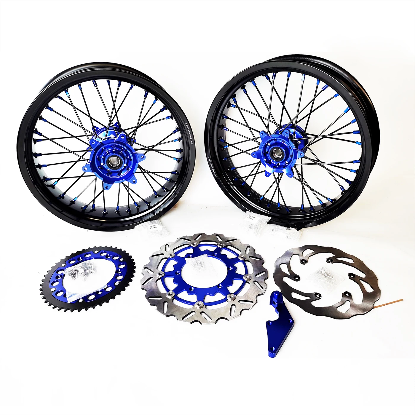 17 Inch Supermoto Spoked Super Motard Wheels Set For CR/CRF/CRF-X/CRF-L: 2003-2024
17 Inch Supermoto Spoked Super Motard Wheels Set For CR/CRF/CRF-X/CRF-L: 2003-2024