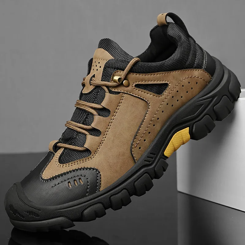 Genuine Leather Outdoor Workwear Shoes Men's Toe Cap Anti Slip Low Top Hiking Shoes Casual Shoes
Genuine Leather Outdoor Workwear Shoes Men's Toe Cap Anti Slip Low Top Hiking Shoes Casual Shoes