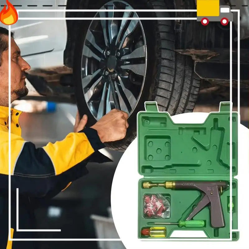 Auto Bike Repair Tire Plug Kit Portable Puncture Plug Motorcycle Vacuum Tire Repair Tool Car Tire Block Air Leaking Kit 
Auto Bike Repair Tire Plug Kit Portable Puncture Plug Motorcycle Vacuum Tire Repair Tool Car Tire Block Air Leaking Kit