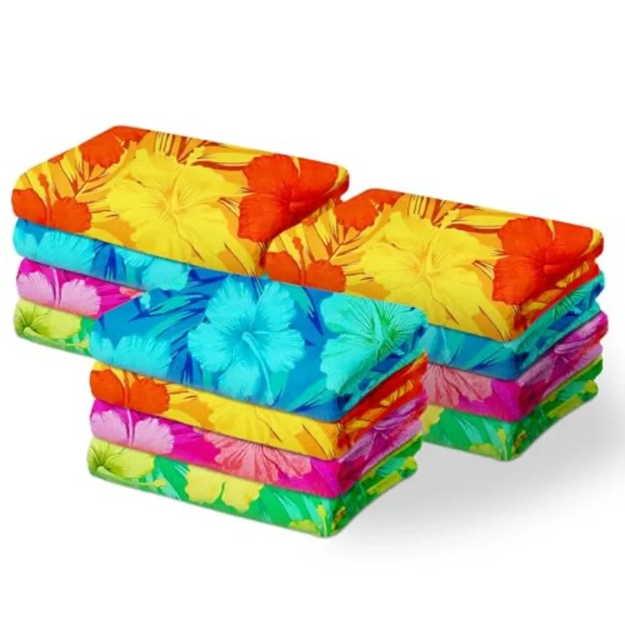 Beach towels for pool use 100 cotton colorful hibiscus pattern soft absorbent hemmed ends 30 x 60 fiber reactive dye 12-pack
Beach towels for pool use 100 cotton colorful hibiscus pattern soft absorbent hemmed ends 30 x 60 fiber reactive dye 12-pack