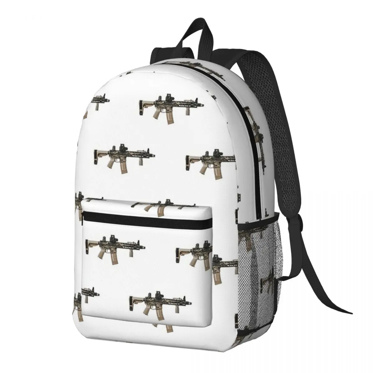 AR-15 Tan Camo Gun - White Backpack Daypack Large Capacity Children BookBag School Bag Shoulder Bags for Men Women
AR-15 Tan Camo Gun - White Backpack Daypack Large Capacity Children BookBag School Bag Shoulder Bags for Men Women