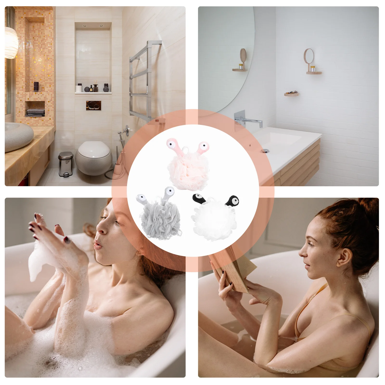 3Pcs Shower Balls Soft Bath Ball for Tub Use Body Scrubbing Maker Bathing Body Ball Lovely Bath Accessories
3Pcs Shower Balls Soft Bath Ball for Tub Use Body Scrubbing Maker Bathing Body Ball Lovely Bath Accessories