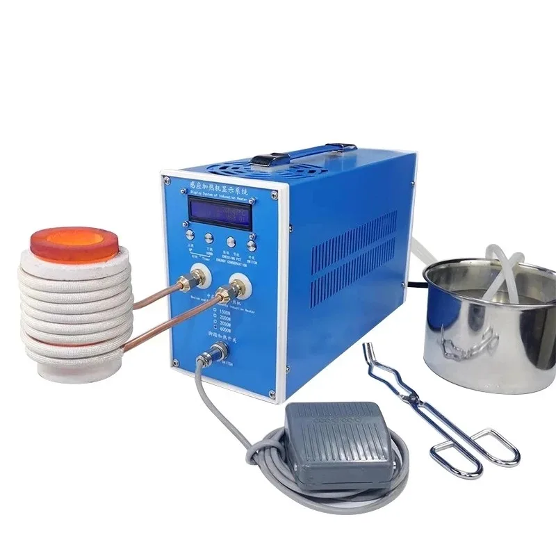 6KW Induction Heater Induction Heating Machine 110V/220V Metal Smelting Furnace High Frequency Welding Metal Quenching Equipment
6KW Induction Heater Induction Heating Machine 110V/220V Metal Smelting Furnace High Frequency Welding Metal Quenching Equipment