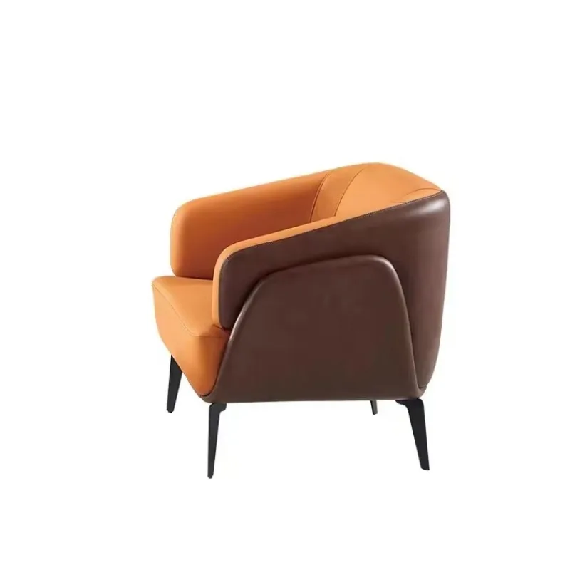Simple modern sofa sofa set design furniture Nordic orange leather combination office sofa set
Simple modern sofa sofa set design furniture Nordic orange leather combination office sofa set