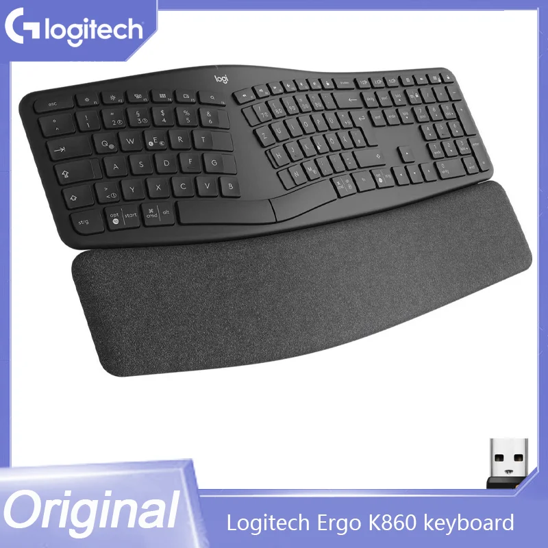 Logitech Ergo K860 Wireless Bluetooth Keyboard 104keys Ergonomic Split Keyboard With Wrist Rest For Business Office Pc Laptop
Logitech Ergo K860 Wireless Bluetooth Keyboard 104keys Ergonomic Split Keyboard With Wrist Rest For Business Office Pc Laptop