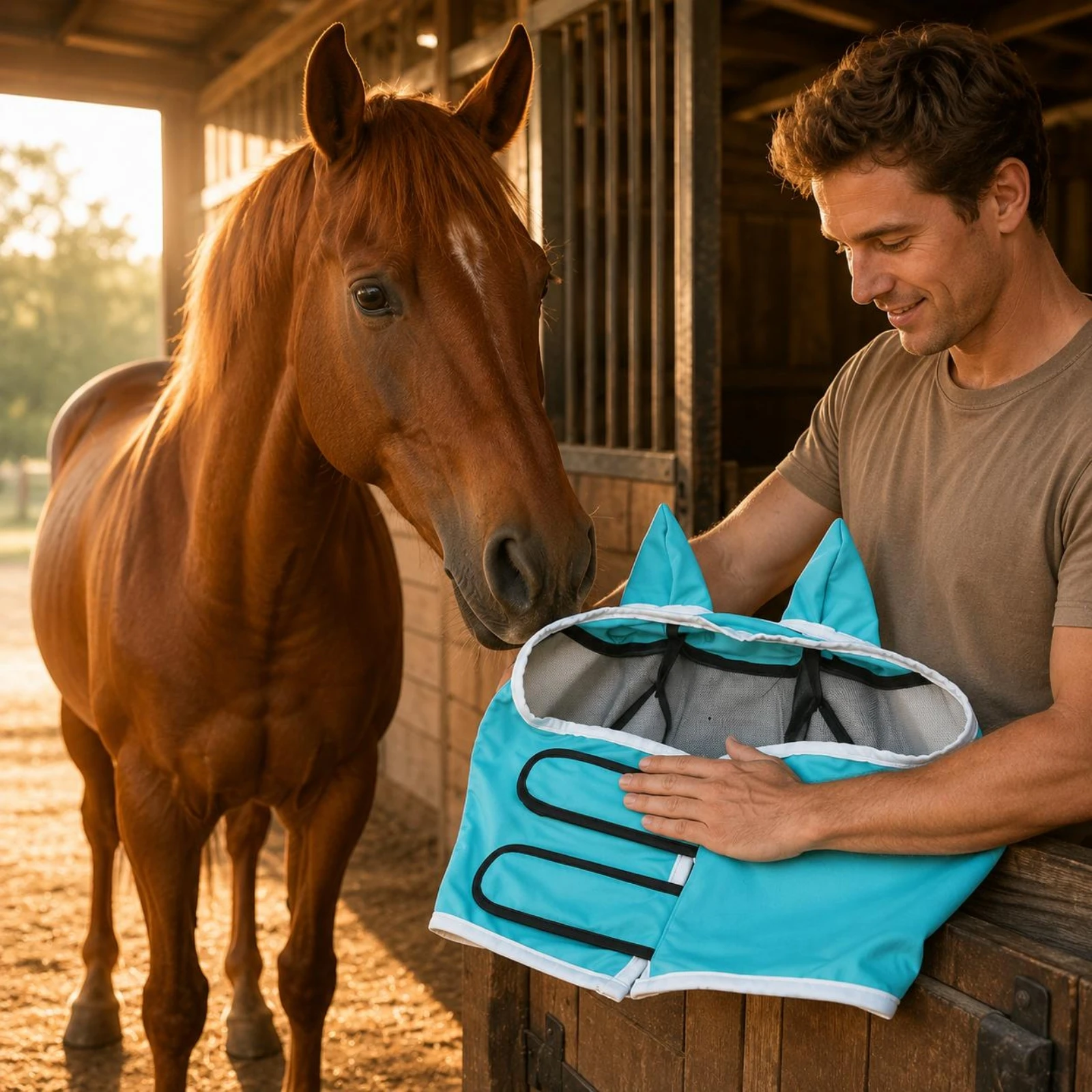 Horse Fly Mask unobstructedEye Mesh Horse Mask Pet Gear with Ears Soft Bound Edges
Horse Fly Mask unobstructedEye Mesh Horse Mask Pet Gear with Ears Soft Bound Edges