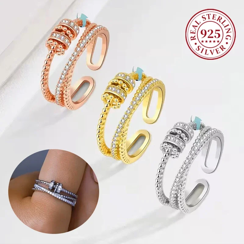 Zircon Beads Cross Bridal Sets Ring for Women Classic Anti Stress Adjustable Anxiety Ring Accessories Charm Jewelry Gifts
Zircon Beads Cross Bridal Sets Ring for Women Classic Anti Stress Adjustable Anxiety Ring Accessories Charm Jewelry Gifts