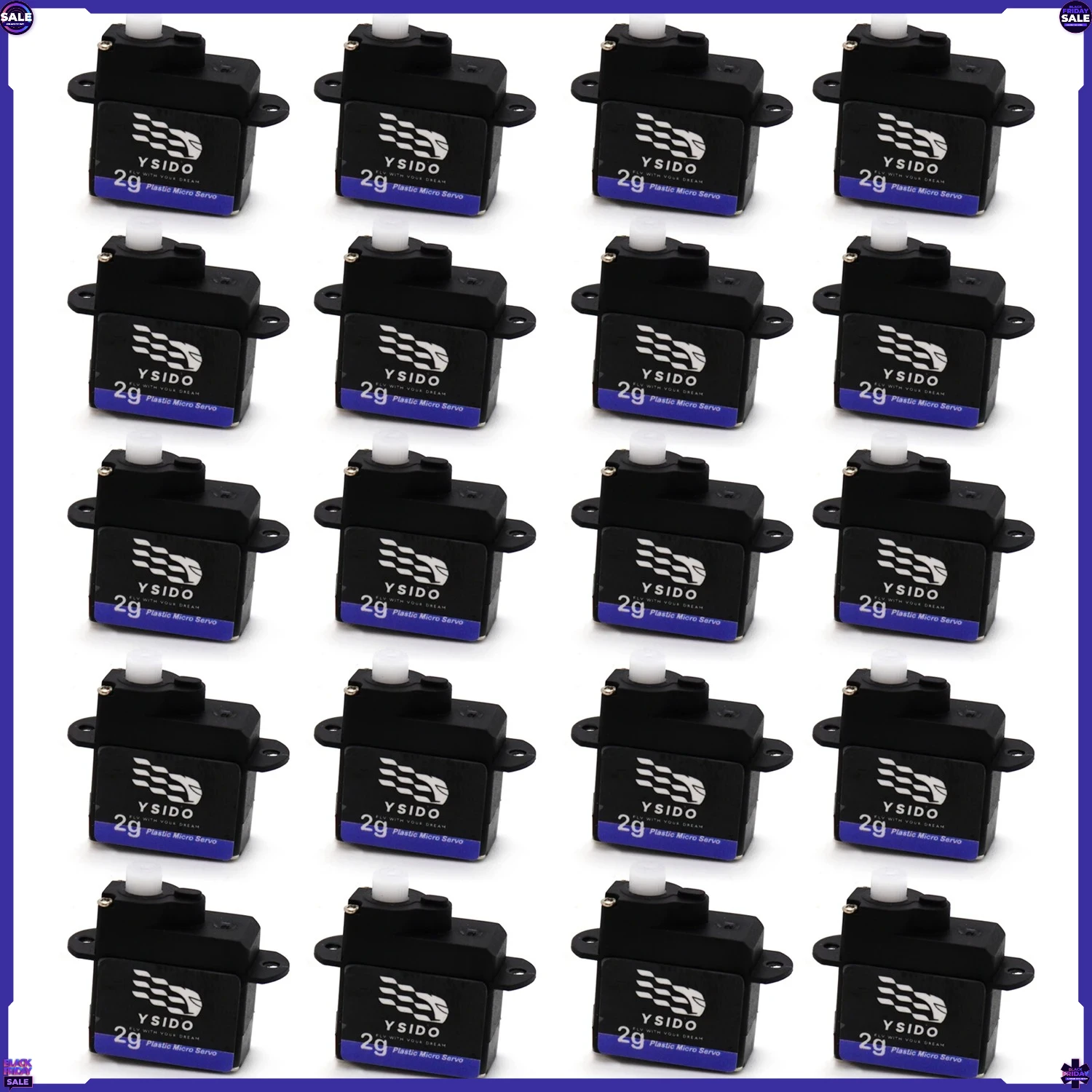 YSIDO 1/5/10/20Pcs 2g Micro Servo Plastic Gear Digital Servo for RC Model Car Airplanes Helicopter RC Boat Mode Robot
YSIDO 1/5/10/20Pcs 2g Micro Servo Plastic Gear Digital Servo for RC Model Car Airplanes Helicopter RC Boat Mode Robot