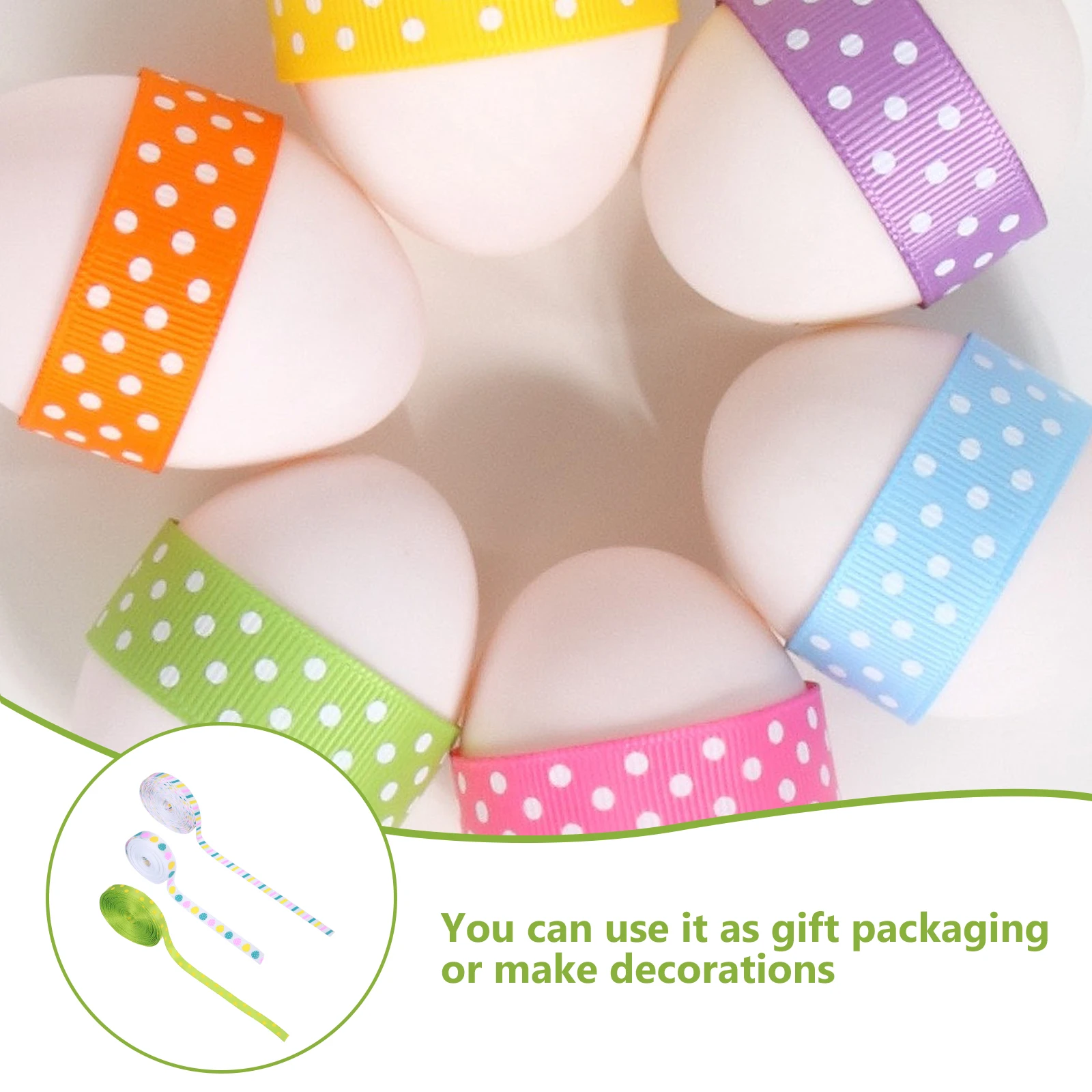 3 Rolls Easter Holiday Decorative Ribbons Classic Festival Gift Wrapping Ribbon Spring Party DIY Crafts Easter Ribbon
3 Rolls Easter Holiday Decorative Ribbons Classic Festival Gift Wrapping Ribbon Spring Party DIY Crafts Easter Ribbon