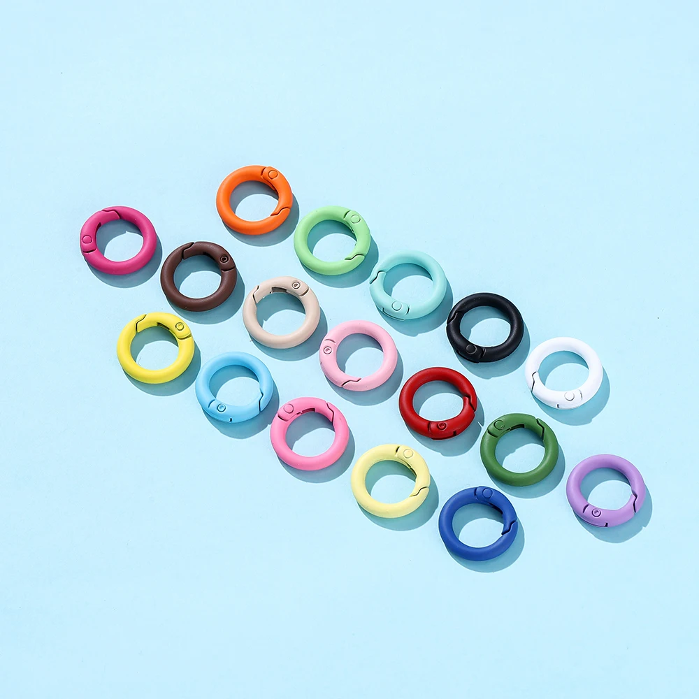 5Pcs/Lot Colorful Metal O Ring Spring Clasp Openable Round Carabiner Keychain Clips Hook Dog Chain DIY Jewelry Buckle Connector
5Pcs/Lot Colorful Metal O Ring Spring Clasp Openable Round Carabiner Keychain Clips Hook Dog Chain DIY Jewelry Buckle Connector