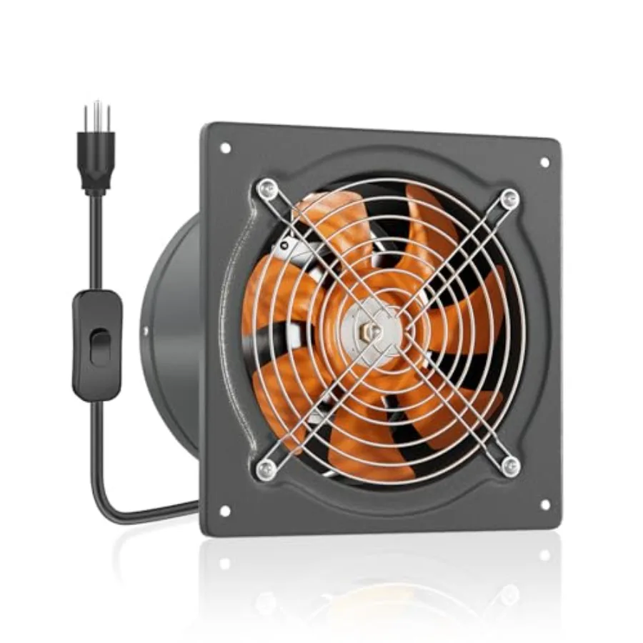 Exhaust Fan, Kitchen Exhaust Fan With Switch, Extractor Ventilation Fan For Attic, Greenhouse, Basement, Shed, 6 Inch 308CFM Gr
Exhaust Fan, Kitchen Exhaust Fan With Switch, Extractor Ventilation Fan For Attic, Greenhouse, Basement, Shed, 6 Inch 308CFM Gr