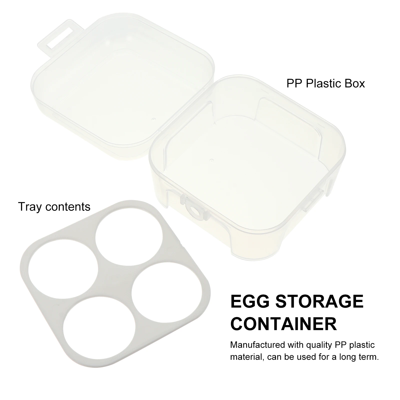3pcs Household 4 Lattices Egg Storage Box White Pp Plastic Stackable Compact Fridge Organizer Container Tray For Eggs Holder
3pcs Household 4 Lattices Egg Storage Box White Pp Plastic Stackable Compact Fridge Organizer Container Tray For Eggs Holder