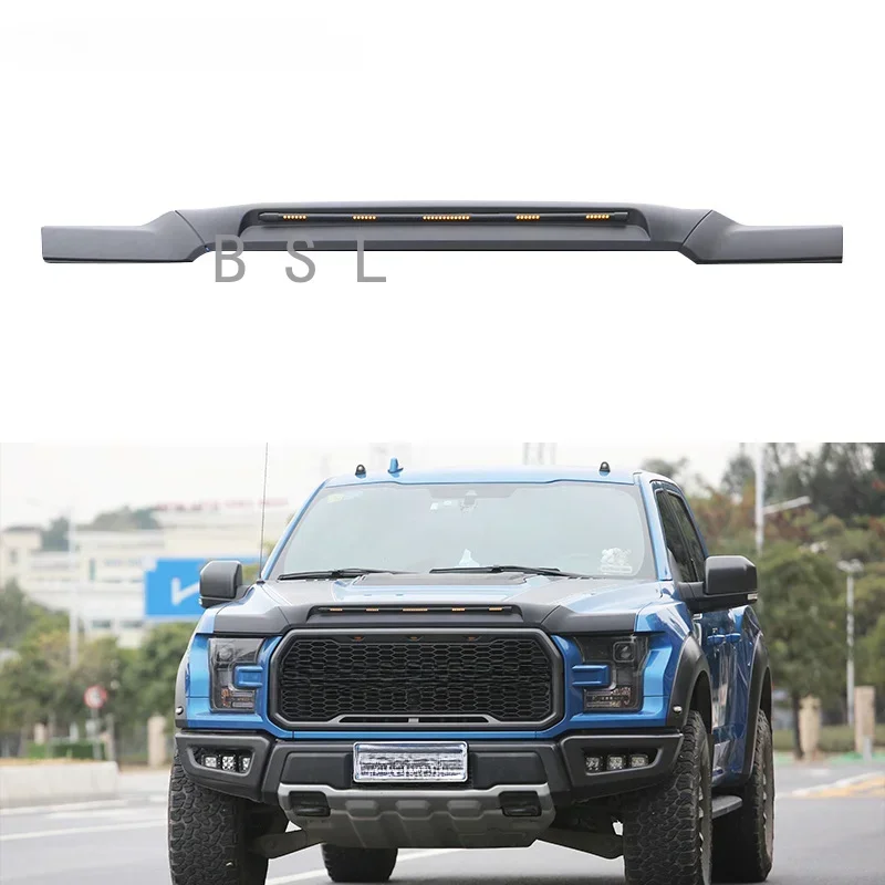 Для-Ford F150 2015-2021 or -Ford-Raptor 2017-2021 черный Передний фонарь дефлектор капота с янтарным фонариком 1 комплект
Для-Ford F150 2015-2021 or -Ford-Raptor 2017-2021 черный Передний фонарь дефлектор капота с янтарным фонариком 1 комплект
